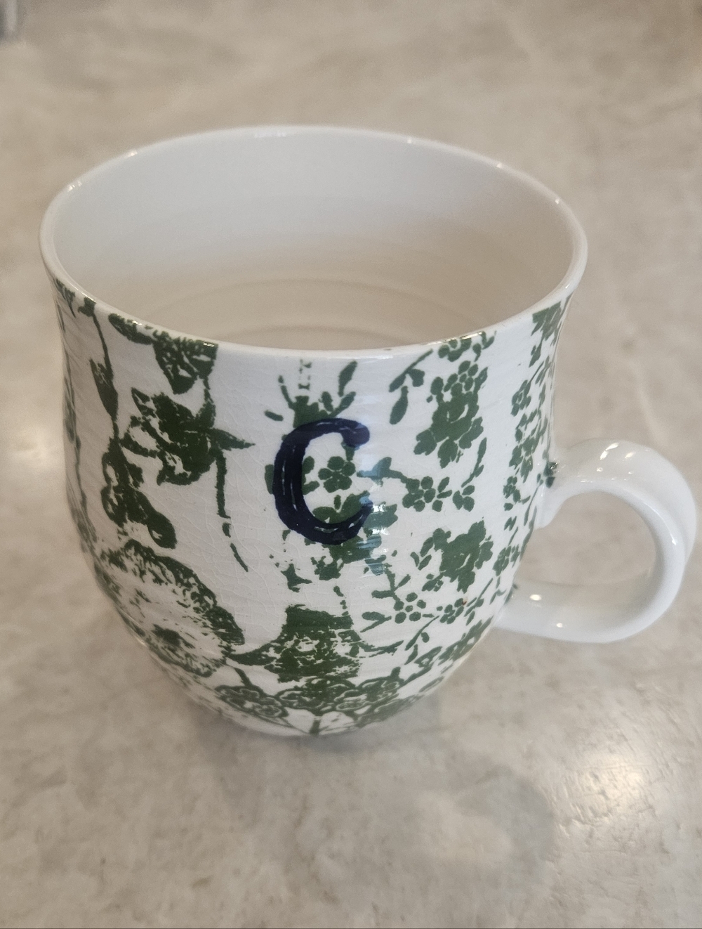 Anthropologie Mug With C Initial, 2 For $20